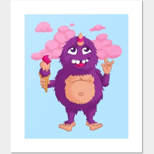 Ice Cream Monster Posters and Art